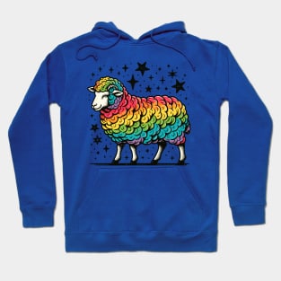 Rainbow sheep Hoodie